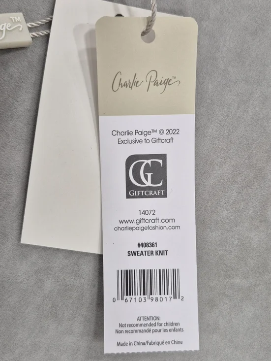 Charlie Paige turtleneck sweater women's small cream beige colorblock fringe - Picture 9 of 12